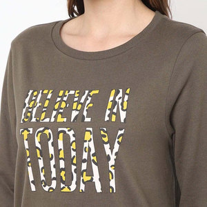Venta al por mayor de alta calidad de las mujeres de cuello redondo sudadera de lana de las mujeres pulóver sudadera, sudadera para las mujeres - Product Image 5