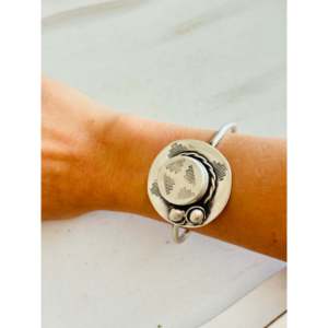 Larry Jackson Sterling <b>Silver</b> Fashion <b>Cuff</b> <b>Bracelet</b> - Product Image 2