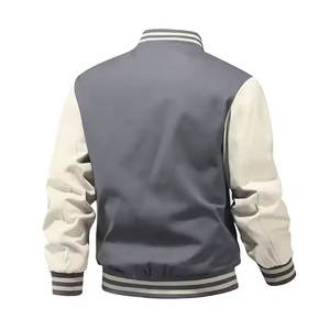 เสื้อแจ็คเก็ตเบสบอลวาร์ซิตี้แฟชั่นฤดูหนาวสำหรับผู้ชาย สไตล์ลำลองแนวสตรีท ปักลายตามสั่ง - Product Image 5