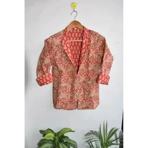 Blouson Bomber Réversible en Coton Imprimé pour Femme Vinayakam, Manches Longues, Style Varsity en Satin, Logo Personnalisable, Automne - Product Image 1