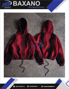 Sweat à capuche zippé court pour femme, personnalisé, en polaire polyester, coupe oversize, coupe-vent, streetwear hiver, style Y2K - Product Image 4