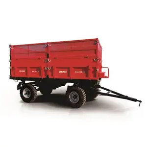 Hot selling Agricultural 1Tons to 15 tons Trailer Tractor Mounted Trailer Dump Farm Trailer for sell