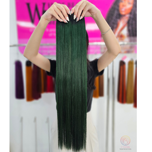 ที่ดีที่สุดคุณภาพเวียดนาม Remy มนุษย์ผมมัดสีเขียว Sdd กระดูกผมตรง - Product Image 4