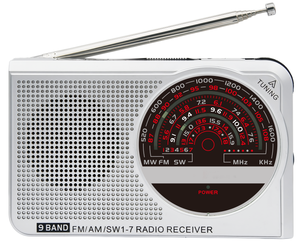 <span class=keywords><strong>Radio</strong></span> de Bolsillo Superior con Conector para Auriculares, AM/FM/SW1-<span class=keywords><strong>7</strong></span>, 9 Bandas, Batería Recargable, MLK-8791, <span class=keywords><strong>Radio</strong></span> Portátil - Product Image 1