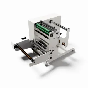 Machine de rebobinage de refente de rouleau d'aiguille de film plastique automatique à cinq doigts avec matériau de refendage BOPP PVC PET