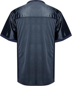Camiseta de fútbol americano para hombres y niños con impresión de logotipo personalizado último diseño OEM personalizado Spandex transpirable manga corta longitud - Product Image 3