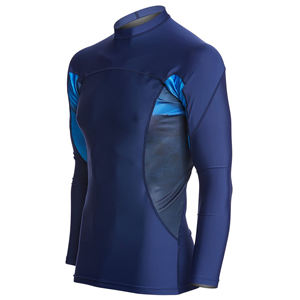 Venta al por mayor de hombres de calidad superior Rash Guard secado rápido de manga completa de seda de tamaño personalizado estilo cómodo con nuevo diseño Logo ODM - Product Image 5