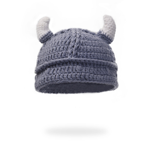 Handmade Dành Cho Người Lớn Mùa Đông Viking Knit <span class=keywords><strong>Hat</strong></span> Với Sừng Vui <span class=keywords><strong>Barbarian</strong></span> Beanie Cap Handmade Crochet Cho Du Lịch - Product Image 5
