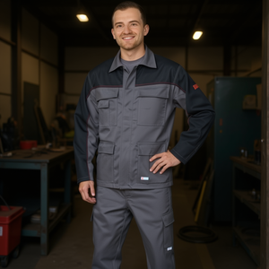 Welding <b>Protective</b> Jacket Size 56 Grey/Black by Weld <b>Shield</b> - Product Image 3