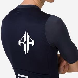 Nuevas camisetas de ciclismo con estampado de cremallera completa para hombre, de poliéster 100% Material, logotipo personalizado de alta calidad Premium para hombre - Product Image 5