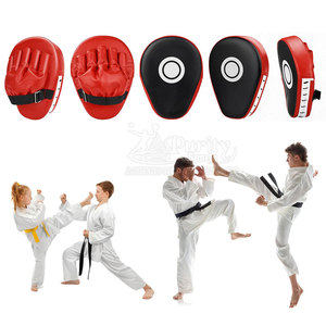 New Arrival Curved Boxing Training <b>Focus</b> <b>Pad</b> Hot Selling <b>Focus</b> <b>Pads</b> Customized Logo PU Leather <b>Focus</b> <b>Pad</b> - Product Image 2