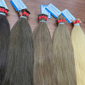 100% Extensions de cheveux humains vietnamiens bruts vierges de haute qualité en vrac 30 pouces cheveux raides naturels non transformés 100% couverture de couleur - Product Image 3