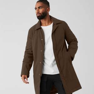 Gabardina ligera elegante para hombre, abrigo elegante y transpirable para ocasiones casuales o formales, diseño ajustado - Product Image 5