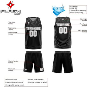 เสื้อบาสเก็ตบอลยูนิเซ็กซ์เครื่องแบบทีมแขนกุดระบายอากาศพิมพ์ลายปักชื่อโลโก้ - Product Image 4