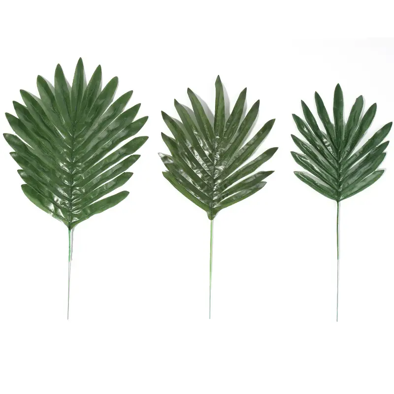 Folhas de palmeira de tecido de poliéster para plantas folhas artificiais L-5 Shein folhas de seda para decoração de casa