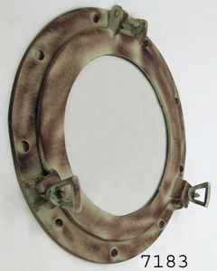 Ojo de buey redondo de latón náutico personalizable con espejo para casa de pared y salón de belleza decoración náutica - Product Image 6