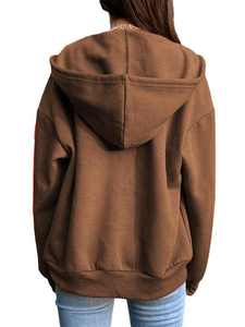 Sweats à capuche noirs personnalisés pour femmes avec fermeture éclair en polaire épaisse à manches régulières sans doublure à capuche Y2K Tie Dye Technique Winter Wear - Product Image 6