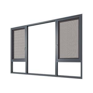 Phong cách hiện đại ngang cách âm kính cường lực cửa sổ Hợp kim nhôm cho sử dụng ngoài trời trong nhà - Product Image 1