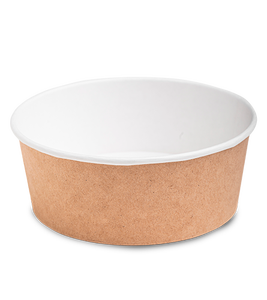 Bol alimentaire rond en papier kraft de qualité supérieure, empilable, scellable, résistant à la graisse, pour produits chauds et froids, logo personnalisé - Product Image 2