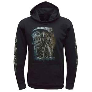 Pull à capuche surdimensionné de haute qualité pour hommes lourds saison d'hiver en coton personnalisé avec logo personnalisé approvisionnement ODM - Product Image 1