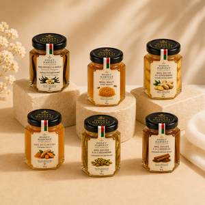 Miel Infusionada Honey Harvest en Mini Tarro de 30g, Origen Madagascar, con Vainilla, Jengibre, Cúrcuma, Cardamomo y Canela, en Envase de Vidrio - Product Image 2