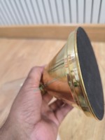 Lampe à pétrole vintage en laiton - Lampe à huile antique avec cheminée en verre |   Lanterne rustique décorative de style ferme, collection de lampes anciennes