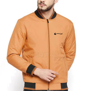 Custom Men's <b>Stand</b> Collar Zipper Windproof Bomber Jacket for Winter Breathable Casual Street Style Private Label Available - Product Image 1