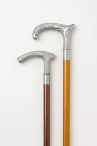 Bastón de madera pulido de lujo con mango de metal Super Finish Tarifa mayorista - Product Image 2