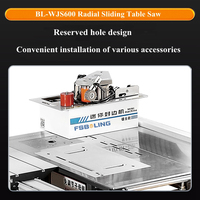 Table coulissante de précision à culbuteur portable scie sans conception de flexion adaptée aux sites d'usine