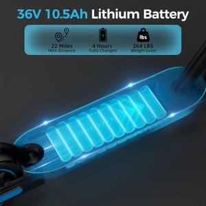 Scooter Eléctrico para Adultos de 500W, 25MPH, con Aplicación, 10 Neumáticos Sólidos, 22 Millas de Autonomía - Product Image 4