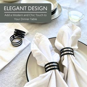 ห่วงใส่ผ้าเช็ดปากสแตนเลสสตีลรูปทรงวินเทจไม่เหมือนใครตกแต่งโต๊ะสำหรับงานแต่งงานและปาร์ตี้โดยเฉพาะสำหรับคริสต์มาสอินเดีย - Product Image 2