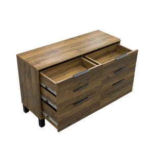Corsi <b>6</b> <b>Drawer</b> Chest Solid Oak MDF Wood French European Design for Living Room Dining Hotel Use Featuring Storage Features - Product Image 4