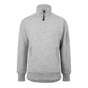 Nouveau design Sweat-shirt en molleton de coton pour homme Fermeture éclair Motif uni Style décontracté Numérique XL Collection d'hiver Fabriqué au Pakistan Vente en gros - Product Image 6