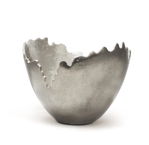 Vente en gros de bols de luxe en aluminium bol à fruits et chocolat en métal pour centre de table bol de service alimentaire avec finition nickel - Product Image 1