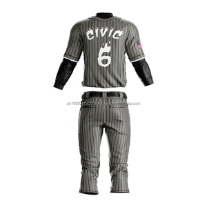 Uniformes de Béisbol Personalizados de Primera Calidad, Impresión Personalizada, Secado Rápido, Spandex/Poliéster, Logotipo y Colores Personalizados - Product Image 3