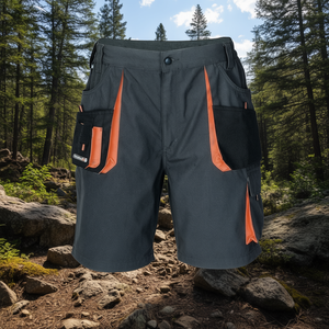Pantalones Cortos de Seguridad para Hombre TERRATREND Talla 54 Gris Oscuro/Negro/Naranja - para Equipo de Supervivencia - Product Image 3