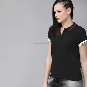 เสื้อโปโลสีพื้น เสื้อโปโลถักแฟชั่น เสื้อโปโลผู้หญิง เสื้อโปโลสั่งทำพร้อมปักโลโก้ - Product Image 3