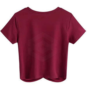 Camisetas Cortas de Verano para Mujer, Ecológicas, 100% Algodón, Secado Rápido, Transpirables, Último Diseño, Fabricante de Pakistán - Product Image 2