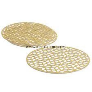 Plaque de chargeur de décoration de table en métal et laiton pour mariage et événements à bas prix Chargeur de service pour hôtels plaqué pour approvisionnement - Product Image 4