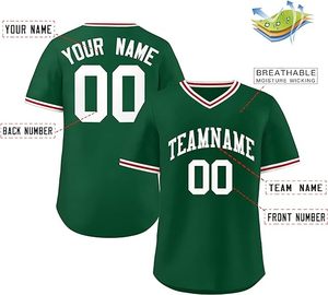 Jersey de béisbol de secado rápido Unisex personalizado, ropa deportiva de cuello redondo con estampado de sublimación, camisetas Unisex transpirables - Product Image 2