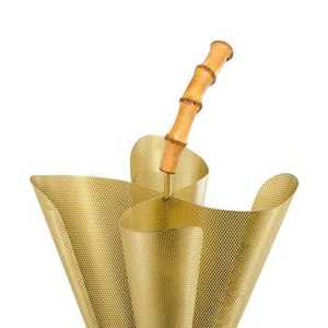 Grand porte-parapluie d'intérieur en acier inoxydable durable avec finition argentée brillante pour le rangement et la décoration du hall - Product Image 3