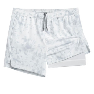 Wholesale Men's Casual Eco-Friendly Canvas Quick Dry Breathable Gym Sports Shorts Double <b>Layer</b> Workout Running Cargo <b>Mid</b> Waist - Product Image 1