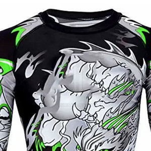 <b>Custom</b> <b>Design</b> Rash Guard For Men <b>Compression</b> <b>Shirt</b> Long Sleeve Plain Fitness Rash Guard - Product Image 3