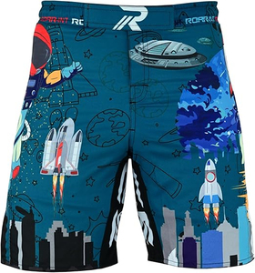 Conjunto de Rashguard y Pantalones Cortos de MMA sin Gi al por Mayor, Logotipos Personalizados, Rashguards de BJJ con Impresión por Sublimación, Pantalones Cortos de MMA Microelásticos - Product Image 4