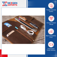Nexgen Exports Fabriqué en Inde Porte-documents en cuir personnalisable format A4 Fonction de transport facile Options de conception de logo personnalisé Prix raisonnable