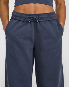 Precio barato, pantalones de pierna ancha para mujer, de algodón 100% Material, transpirable, estampado de logotipo personalizado, sólido, suelto, servicio OEM - Product Image 4