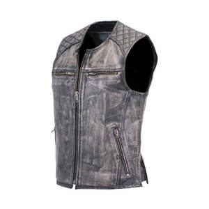 Chaleco de moto de cuero de secado rápido transpirable para hombre, logotipo impreso personalizado, accesorio de invierno sin mangas de alta calidad único - Product Image 6