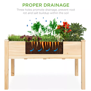 Hochbeet aus Holz mit Fuß kappen für Home Yard Planter - Product Image 6