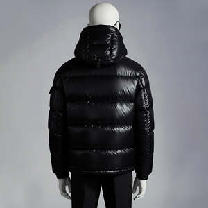 Veste d'hiver chaude et élégante à capuche coupe-vent, vêtement d'extérieur brillant, veste matelassée en duvet pour homme, vente chaude - Product Image 5