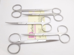 กรรไกรผ่าตัดม่านตาสแตนเลสแบบมืออาชีพเครื่องมือทางการแพทย์สำหรับกำจัดรอยเย็บแผลเนื้อเยื่อทันตกรรมแบบปรับแต่งโลโก้ได้ - Product Image 2